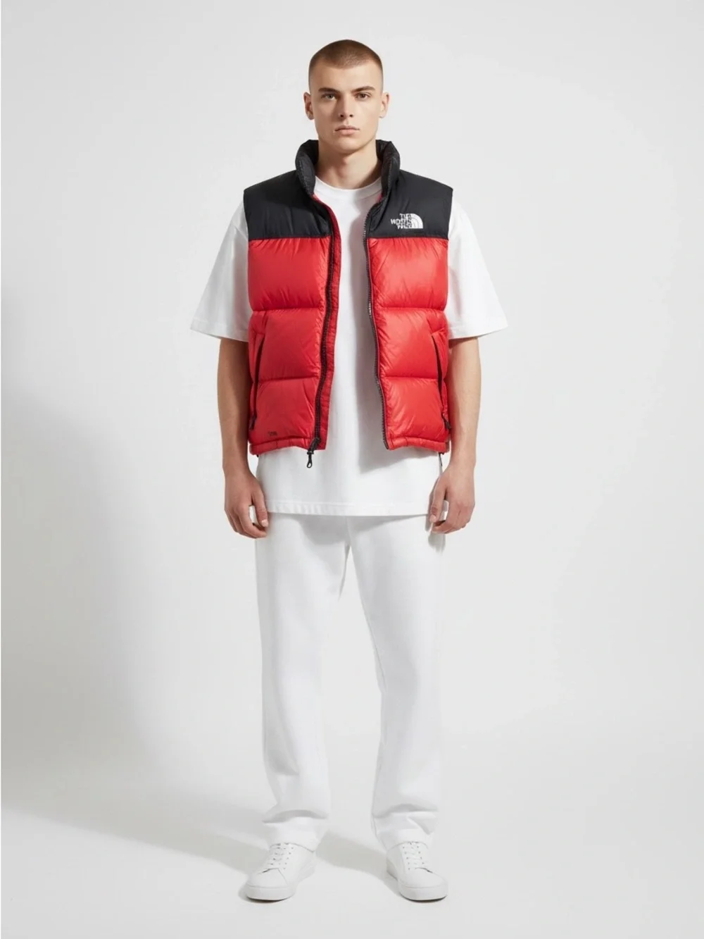 The North Face Nuptse Red Puffer Down Vest NF002Y0 XXL